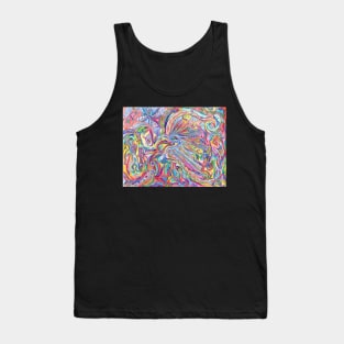 Trippy Psychedelic Swirl World Tank Top